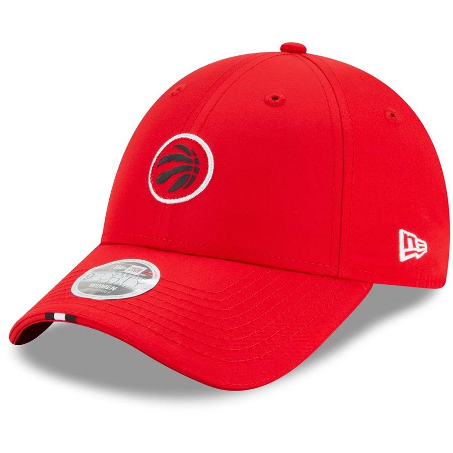 Toronto Raptors New Era Women's Micro Patch 9FORTY Adjustable Hat - Red