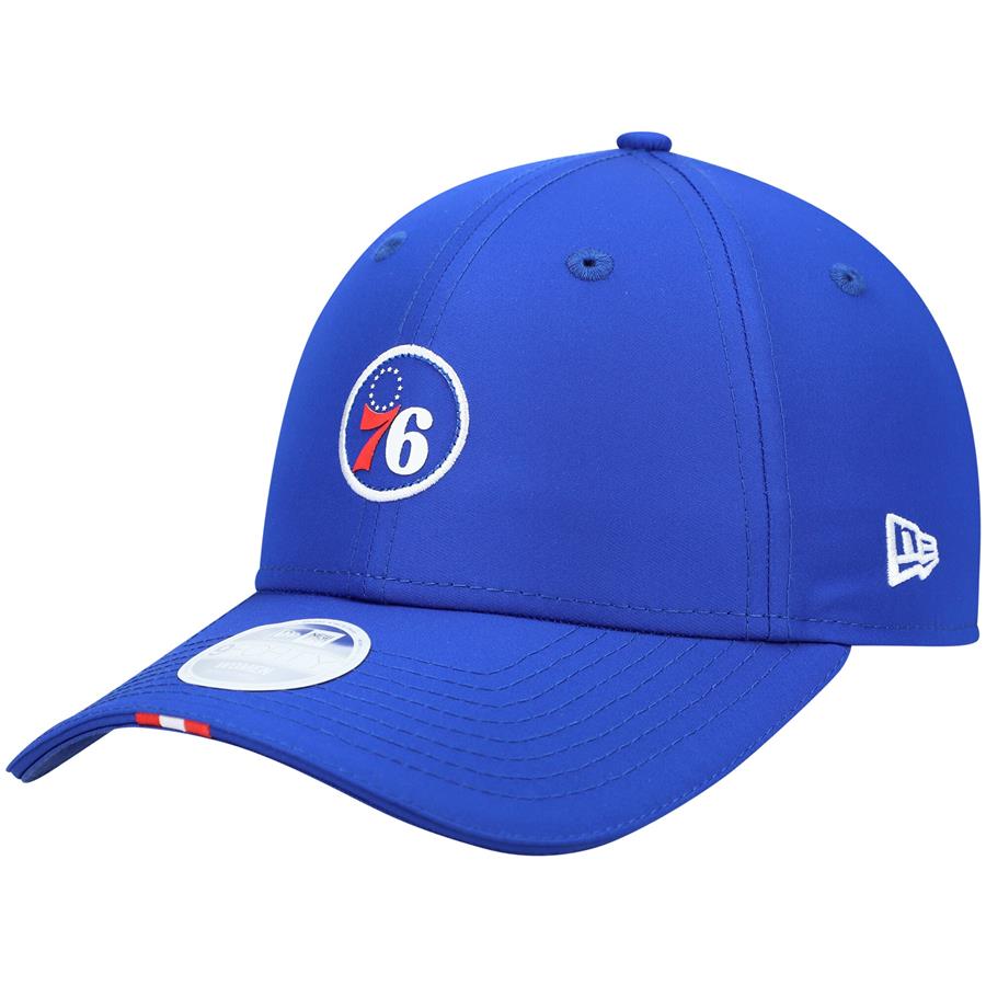 Philadelphia 76ers New Era Women's Micro Patch 9FORTY Adjustable Hat - Royal