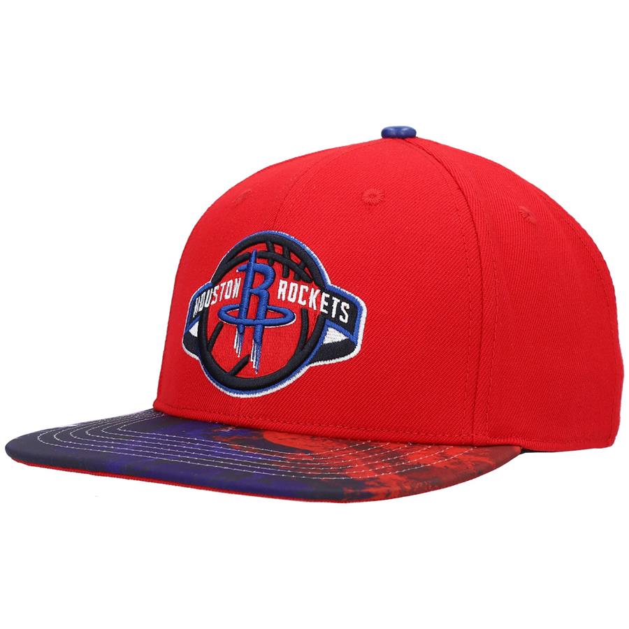 Houston Rockets Pro Standard Americana Dip-Dye Snapback Hat - Red