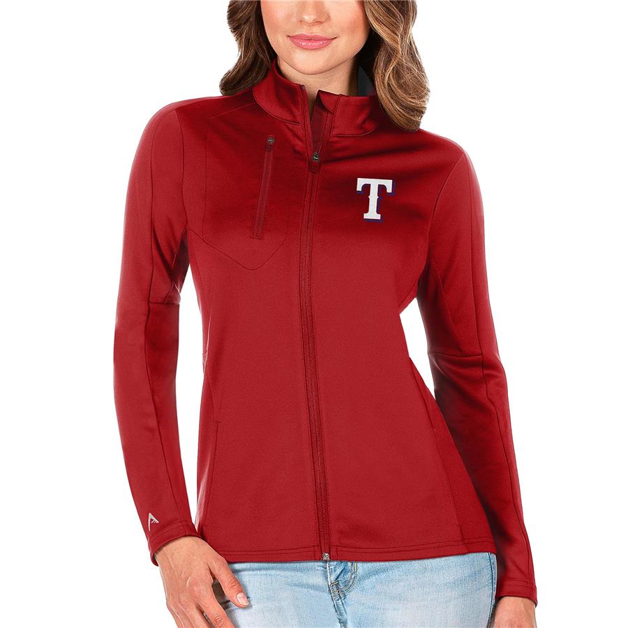 Texas Rangers Antigua Women's Generation Full-Zip Jacket - Red