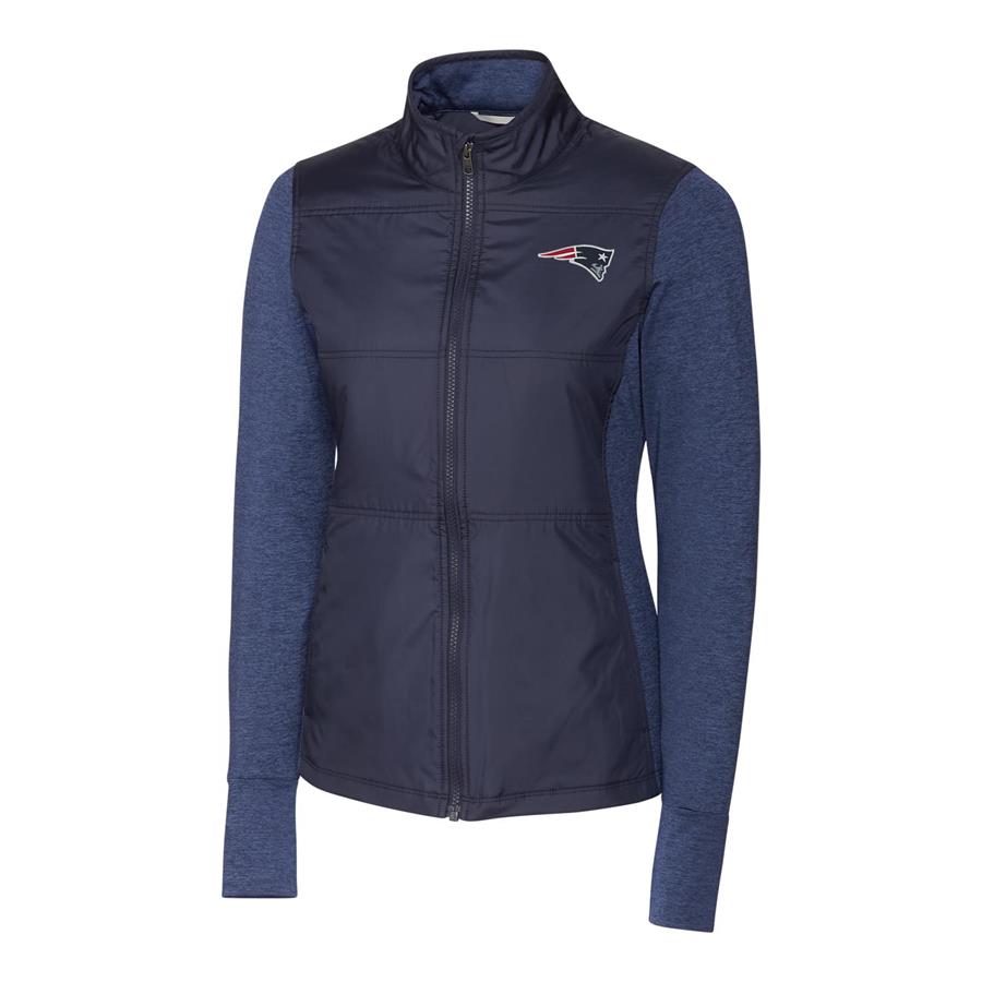 New England Patriots Cutter & Buck Women's Stealth Full-Zip Jacket - Navy