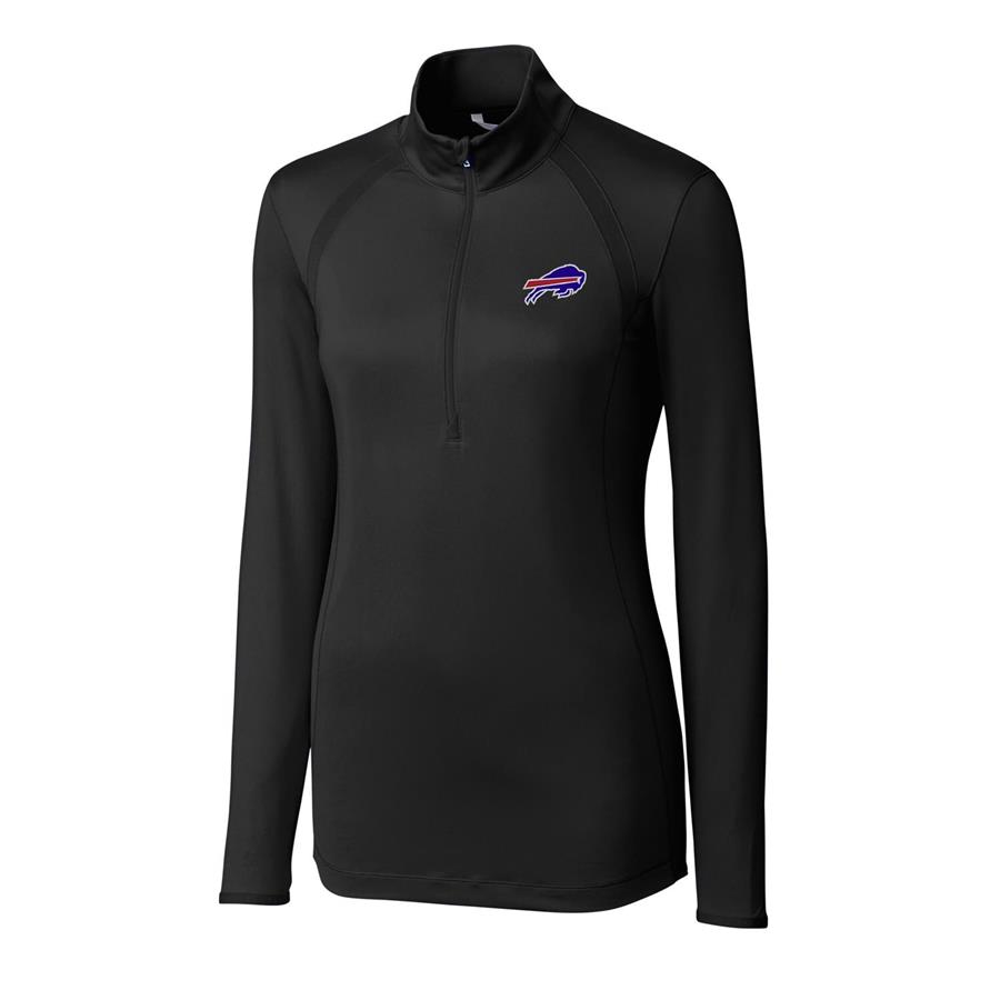 Buffalo Bills Cutter & Buck Women's Williams Half-Zip Pullover Jacket - Black