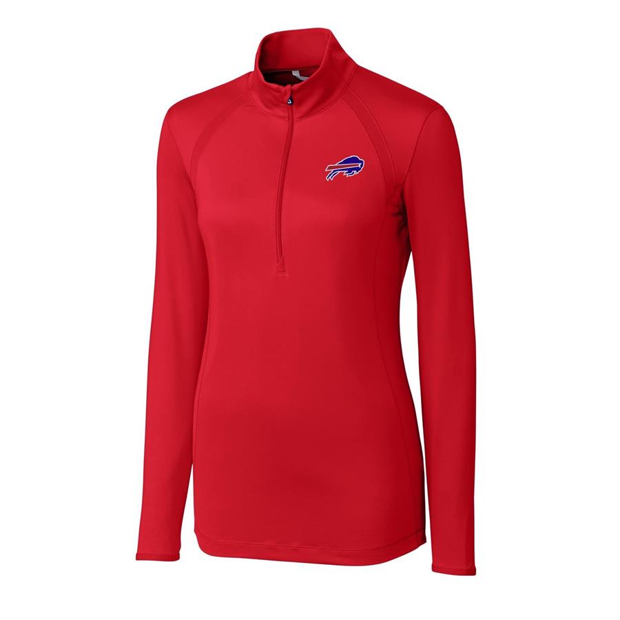Buffalo Bills Cutter & Buck Women's Williams Half-Zip Pullover Jacket - Red