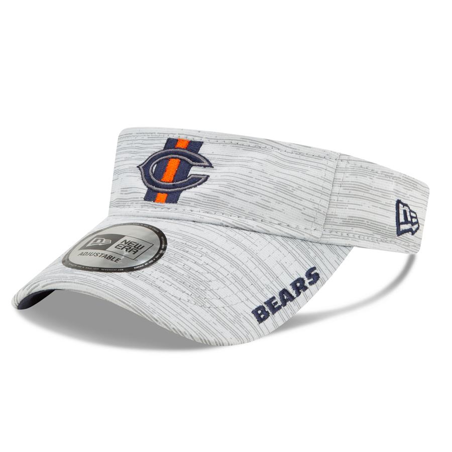 Chicago Bears New Era 2021 NFL Training Camp Official Visor - Gray
