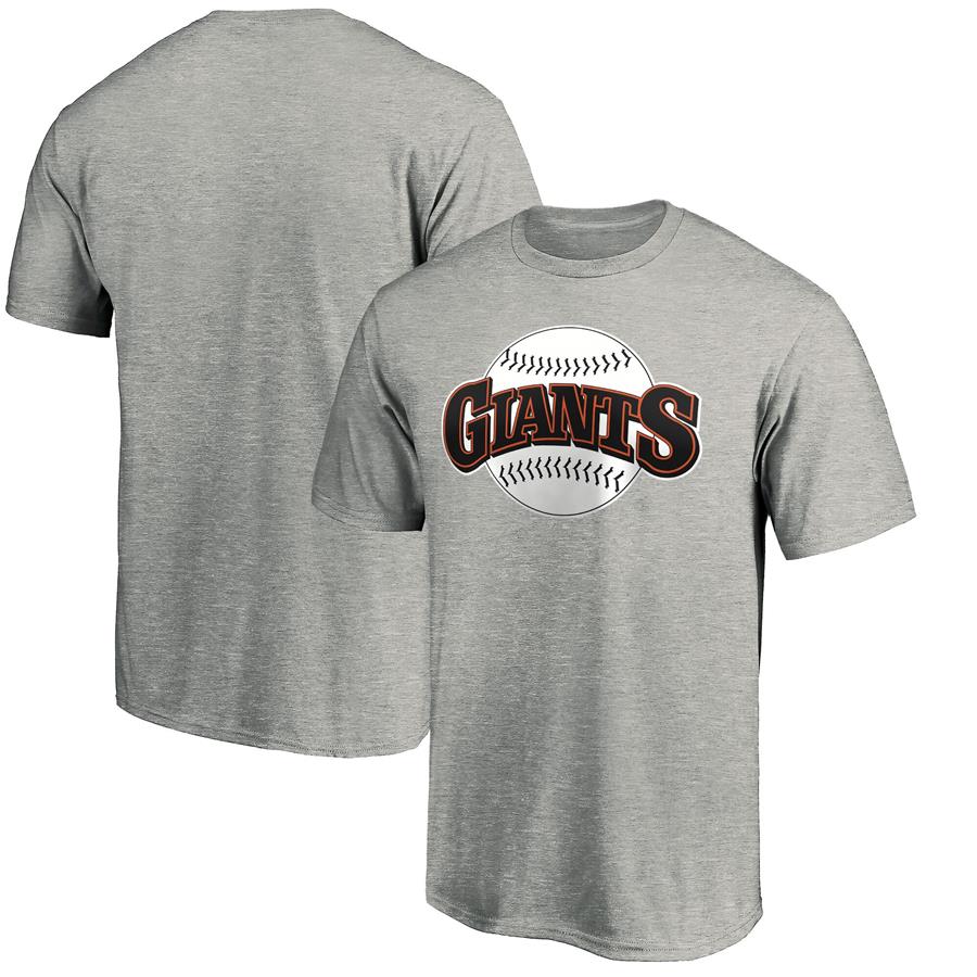 San Francisco Giants Fanatics Branded Cooperstown Collection Huntington Logo T-Shirt - Heathered Gray
