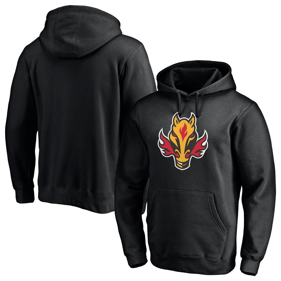 Calgary Flames Fanatics Branded Special Edition Primary Logo Pullover Hoodie - Black