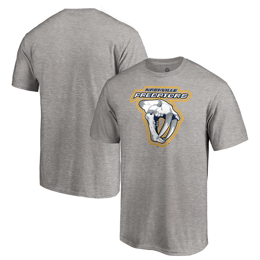 Nashville Predators Fanatics Branded Special Edition Secondary Logo T-Shirt - Heather Gray