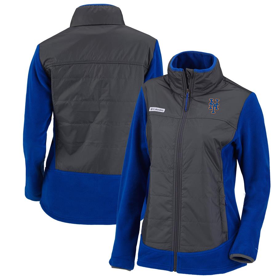 New York Mets Columbia Women's Basin Butte Full-Zip Jacket - Blue