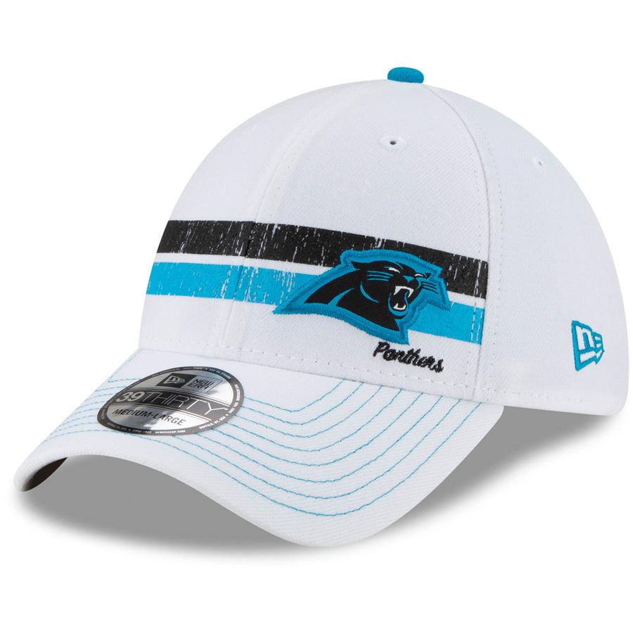 Carolina Panthers New Era Polar 39THIRTY Flex Hat - White