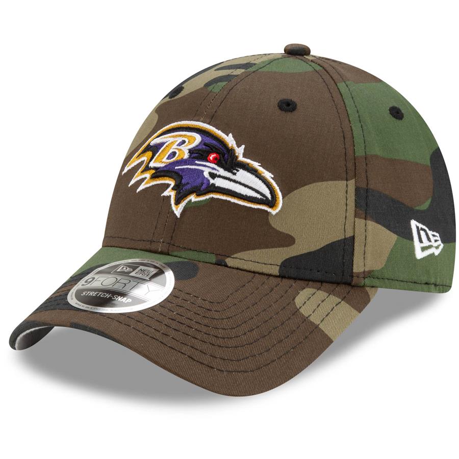 Baltimore Ravens New Era Coordinates 9FORTY Snapback Hat - Camo