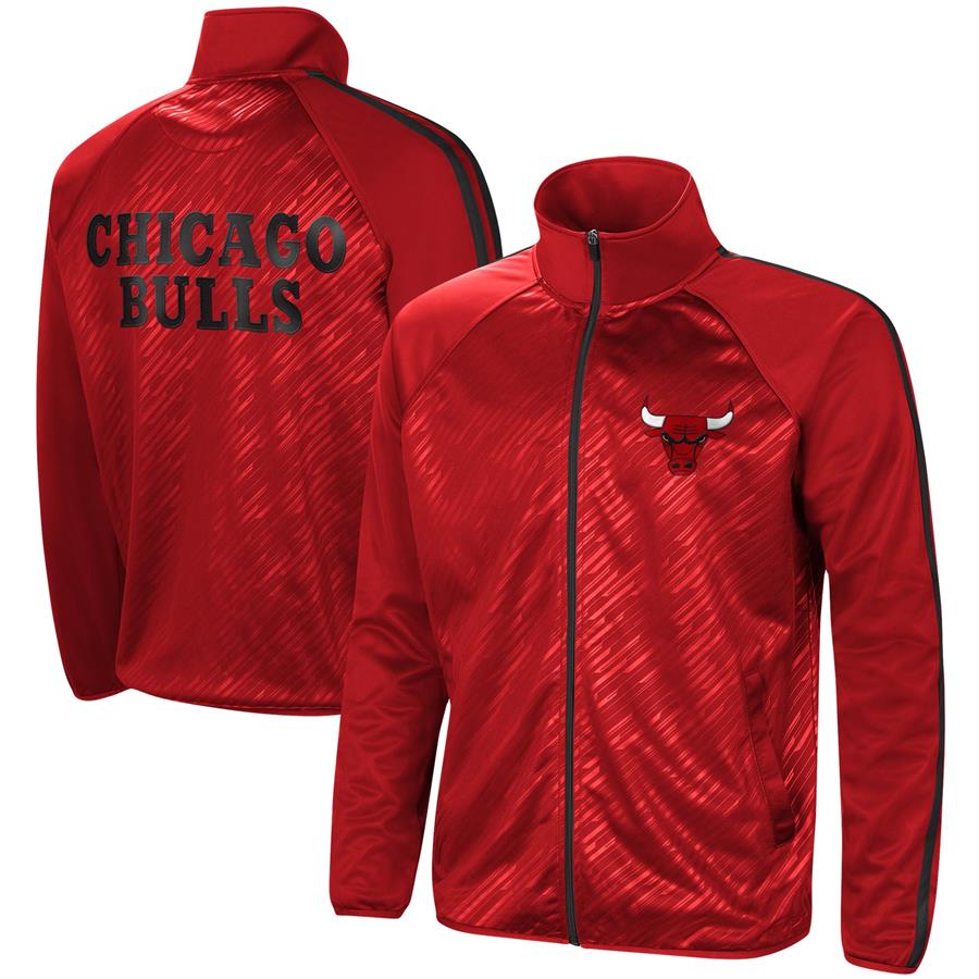 Chicago Bulls G-III Sports by Carl Banks Streamline Tricot Raglan Full-Zip Track Jacket - Red