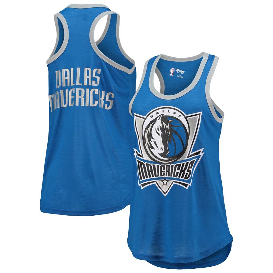 Dallas Mavericks G-III 4Her by Carl Banks Women's Showdown Burnout Tank Top - Blue