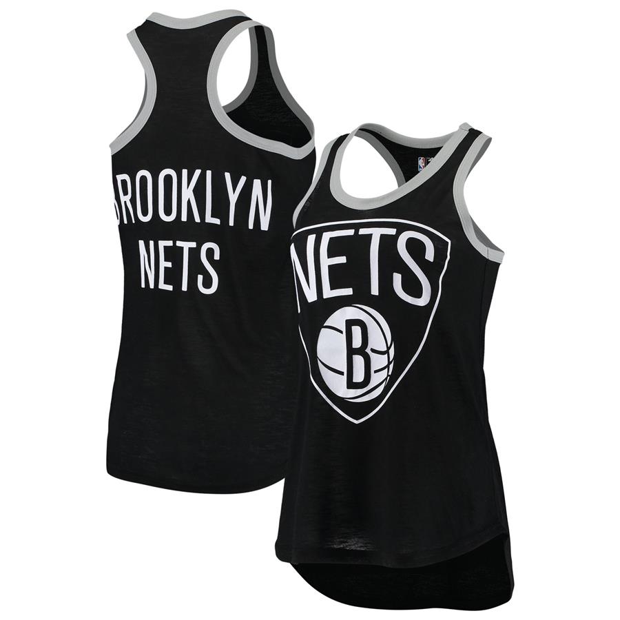 Brooklyn Nets G-III 4Her by Carl Banks Women's Showdown Burnout Tank Top - Black