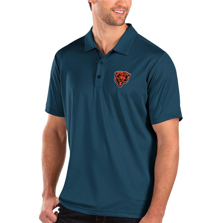 Chicago Bears Antigua Bear Head Balance Polo - Navy