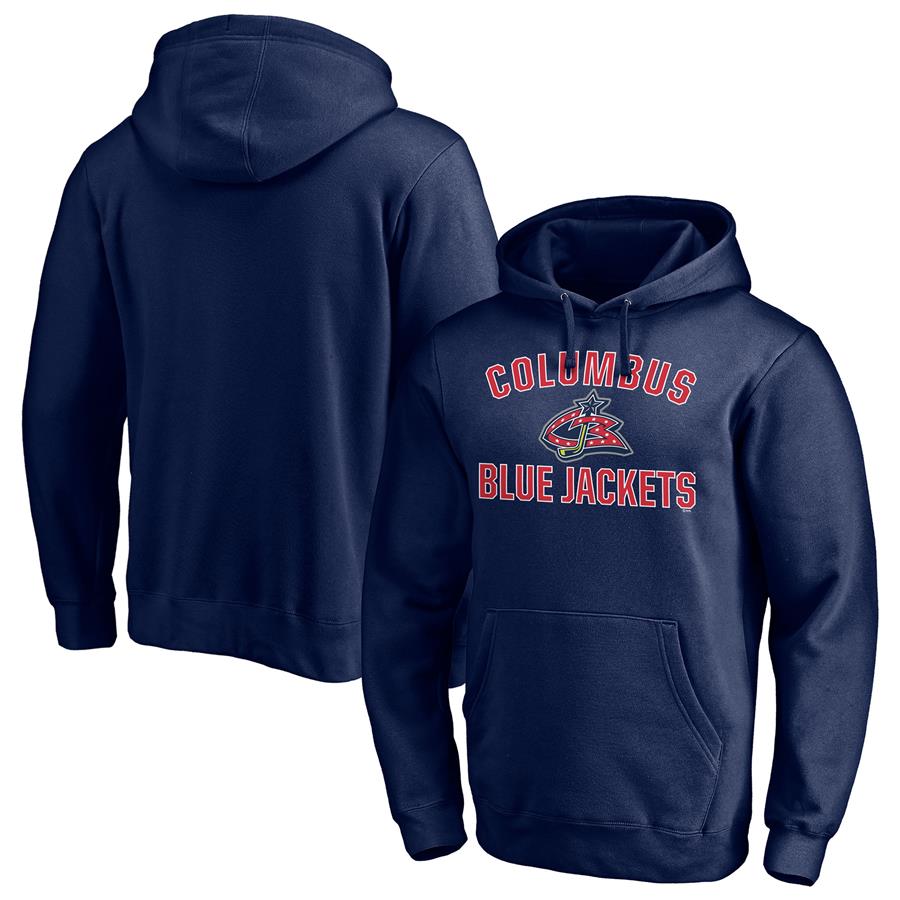 Columbus Blue Jackets Fanatics Branded Special Edition Victory Arch Pullover Hoodie - Navy