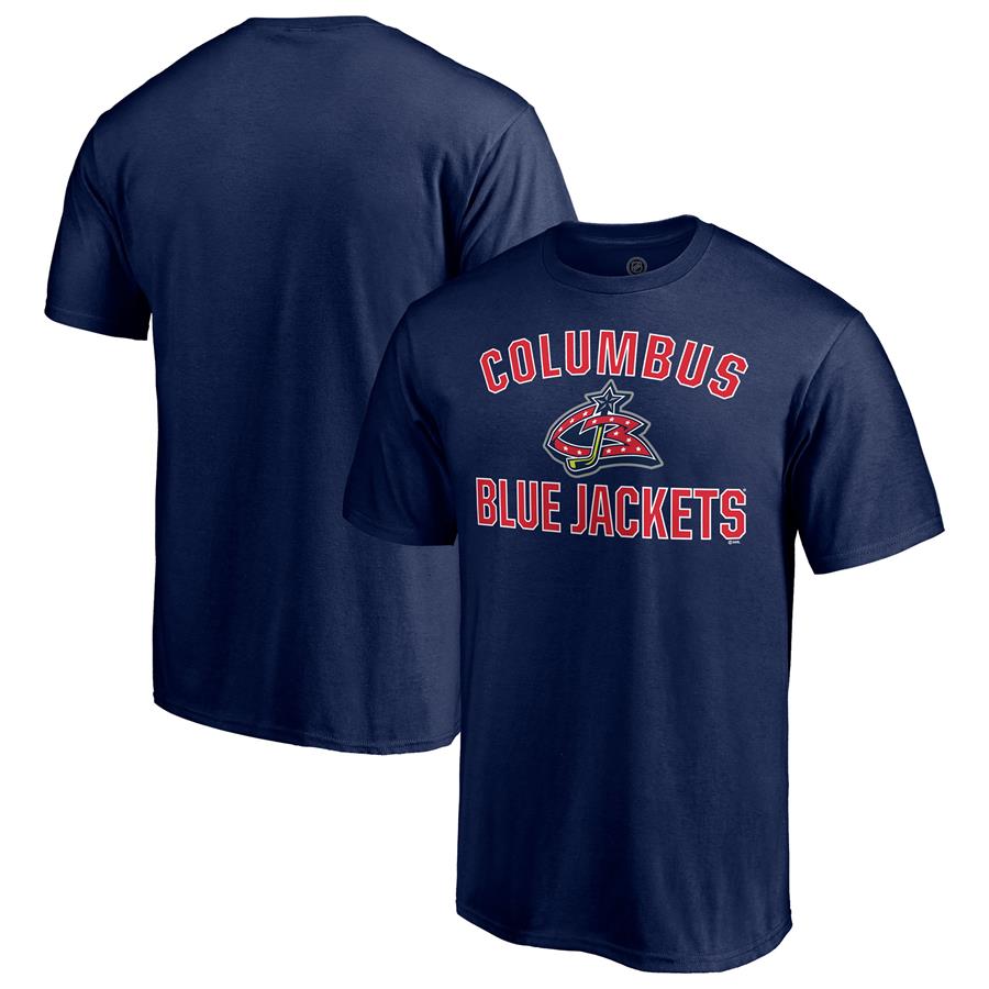 Columbus Blue Jackets Fanatics Branded Special Edition Victory Arch T-Shirt - Navy