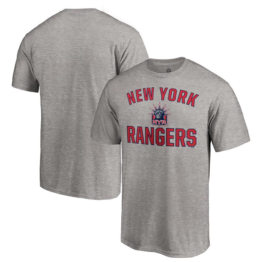 New York Rangers Fanatics Branded Special Edition Victory Arch T-Shirt - Heather Gray