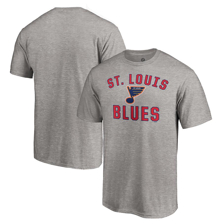 St. Louis Blues Fanatics Branded Special Edition Victory Arch T-Shirt - Heather Gray