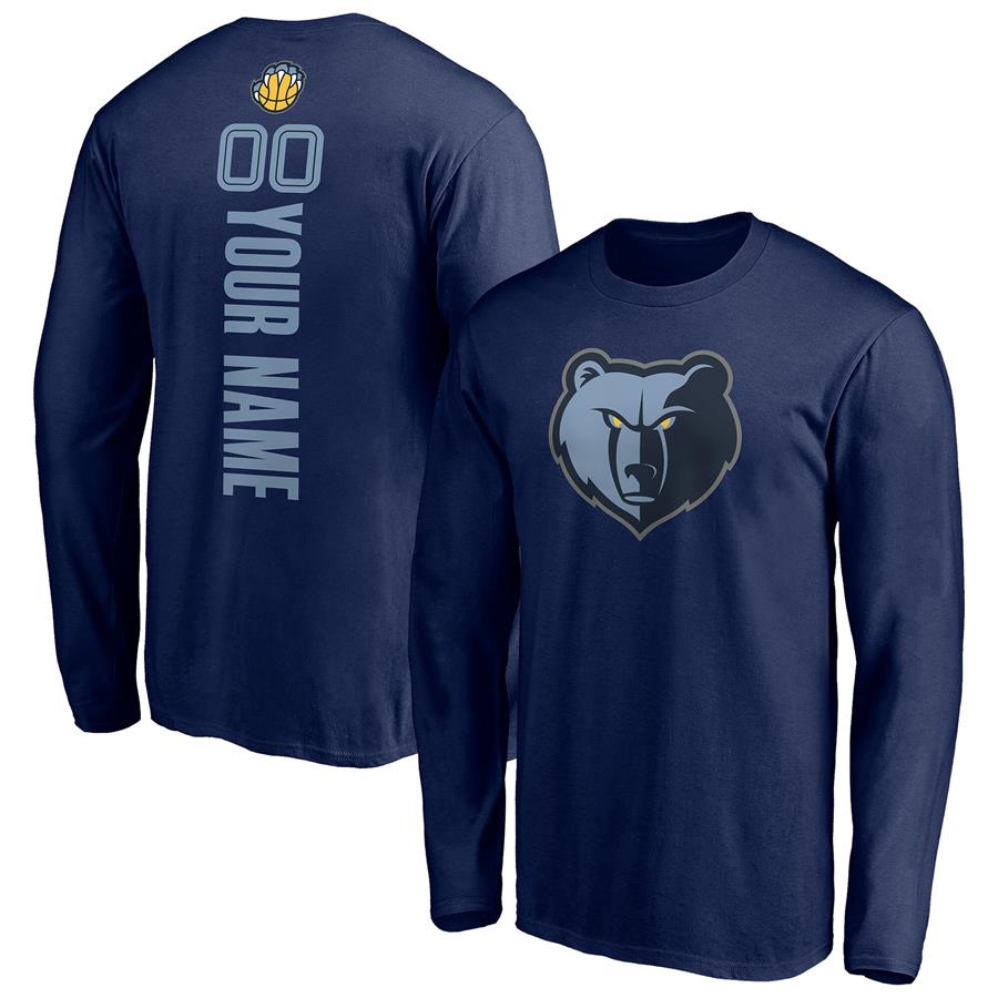 Лонгслив Memphis Grizzlies Fanatics Branded Playmaker Personalized Name & Number (тёмно-синий)