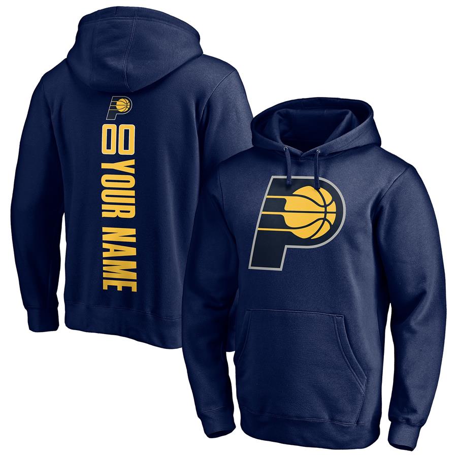 Худи Indiana Pacers Fanatics Branded Playmaker Personalized Name & Number (тёмно-синий)