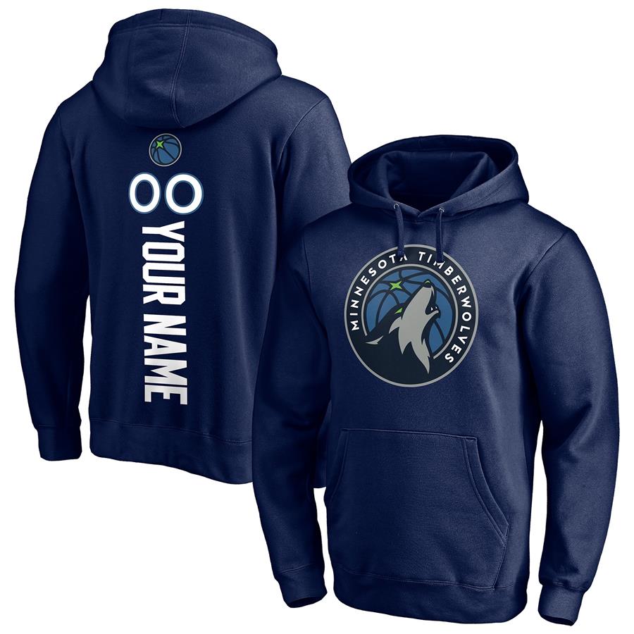 Худи Minnesota Timberwolves Fanatics Branded Playmaker Personalized Name & Number (тёмно-синий)