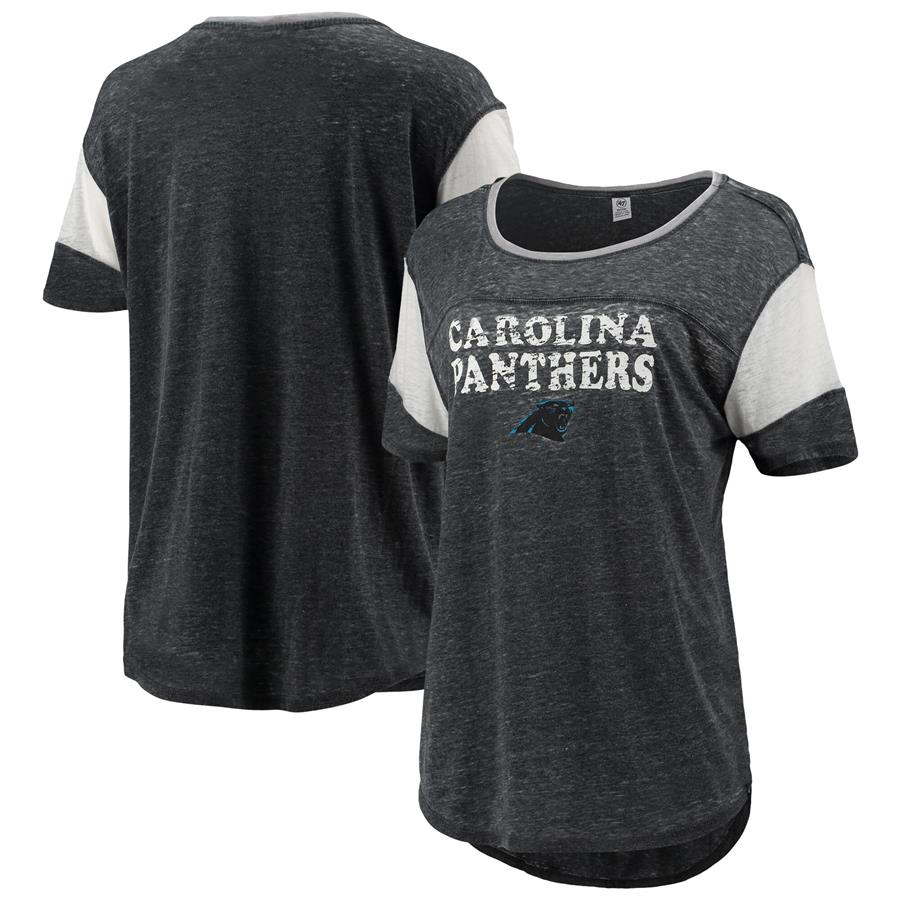 Carolina Panthers '47 Women's Boyfriend T-Shirt - Gray