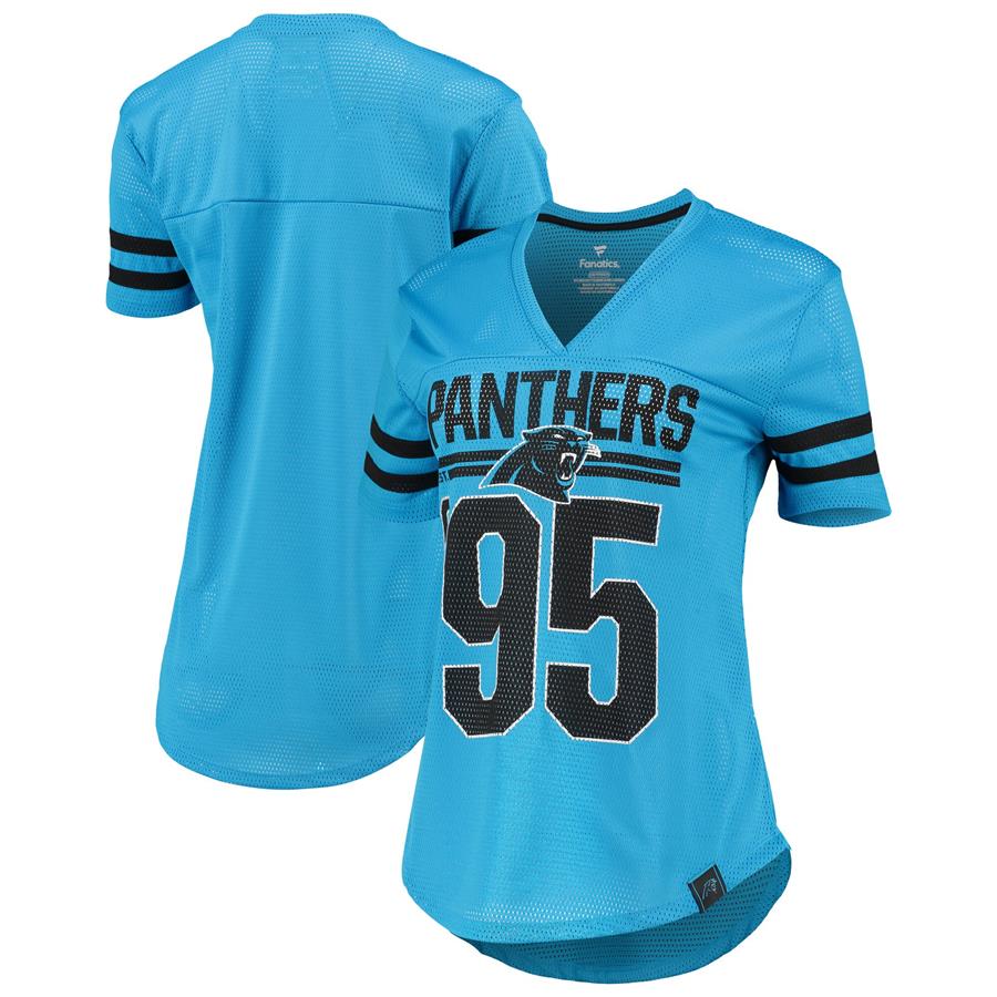 Carolina Panthers Fanatics Branded Women's Draft Me V-Neck T-Shirt - Blue