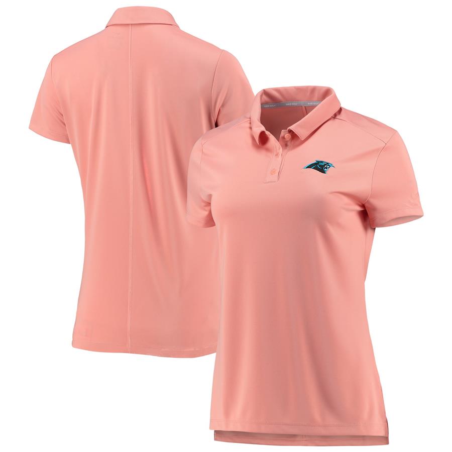 Carolina Panthers Nike Women's Performance Golf Polo - Pink