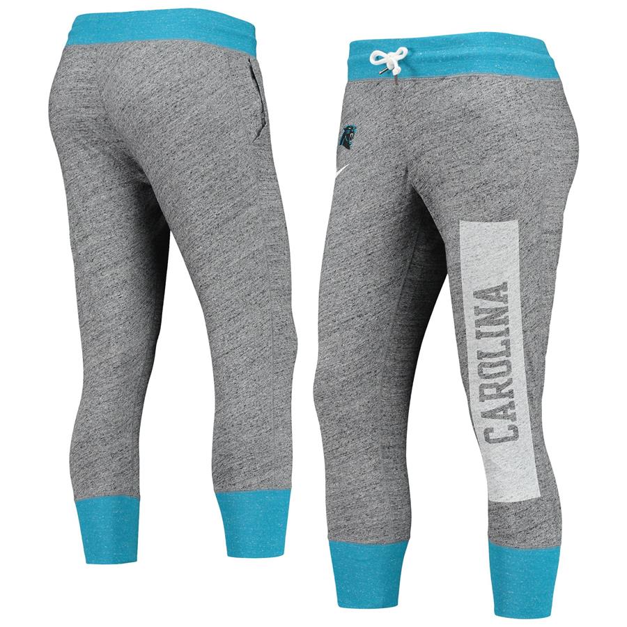 Carolina Panthers Nike Women's Vintage Capri Leggings - Gray