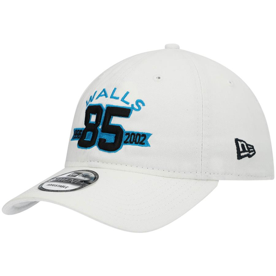 Wesley Walls Carolina Panthers New Era Hall of Honor Player 9TWENTY Adjustable Hat - White