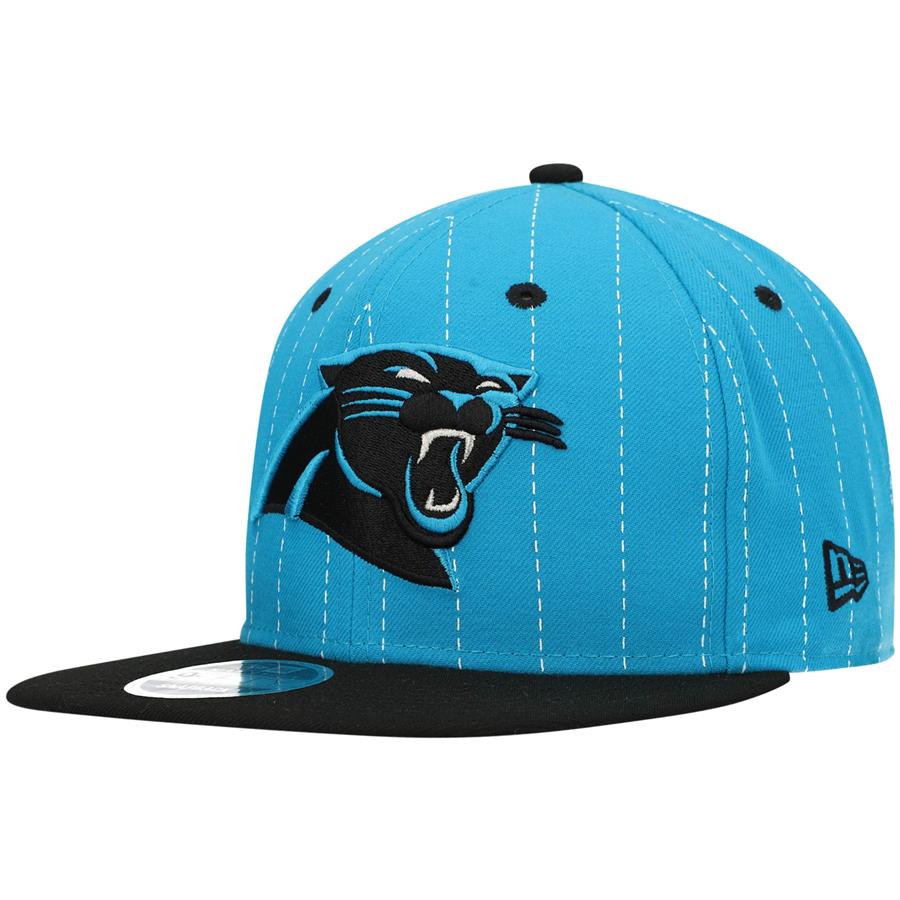 Carolina Panthers New Era Retro Stripe 9FIFTY Snapback Hat - Blue