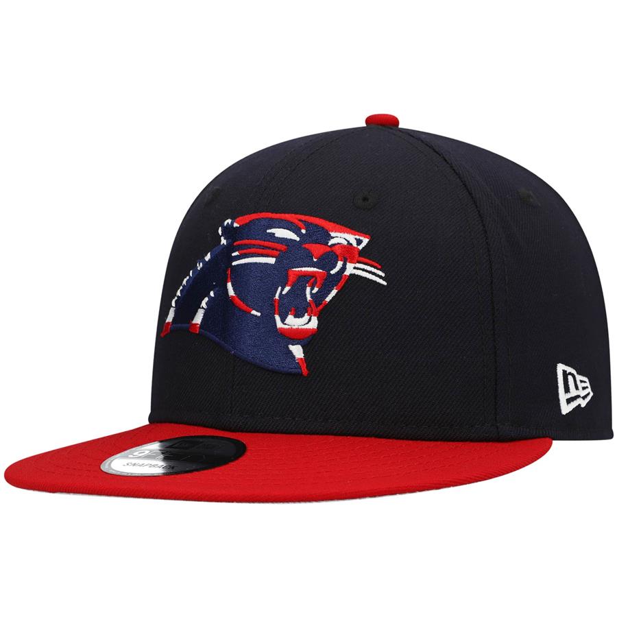 Carolina Panthers New Era Patriotic 9FIFTY Snapback Hat - Navy