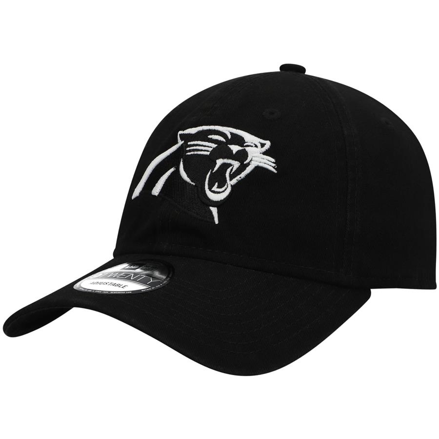 Carolina Panthers New Era 2T Core 9TWENTY Adjustable Hat - Black