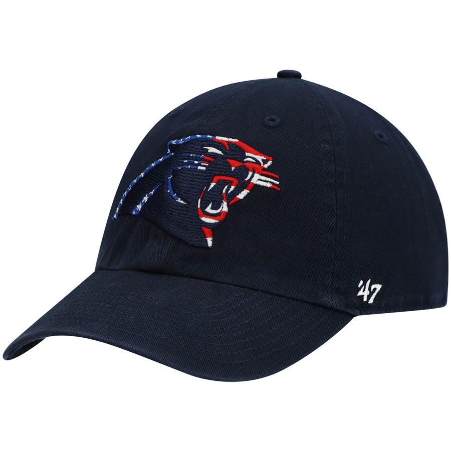 Carolina Panthers '47 Spangled Banner Clean Up Adjustable Hat - Navy