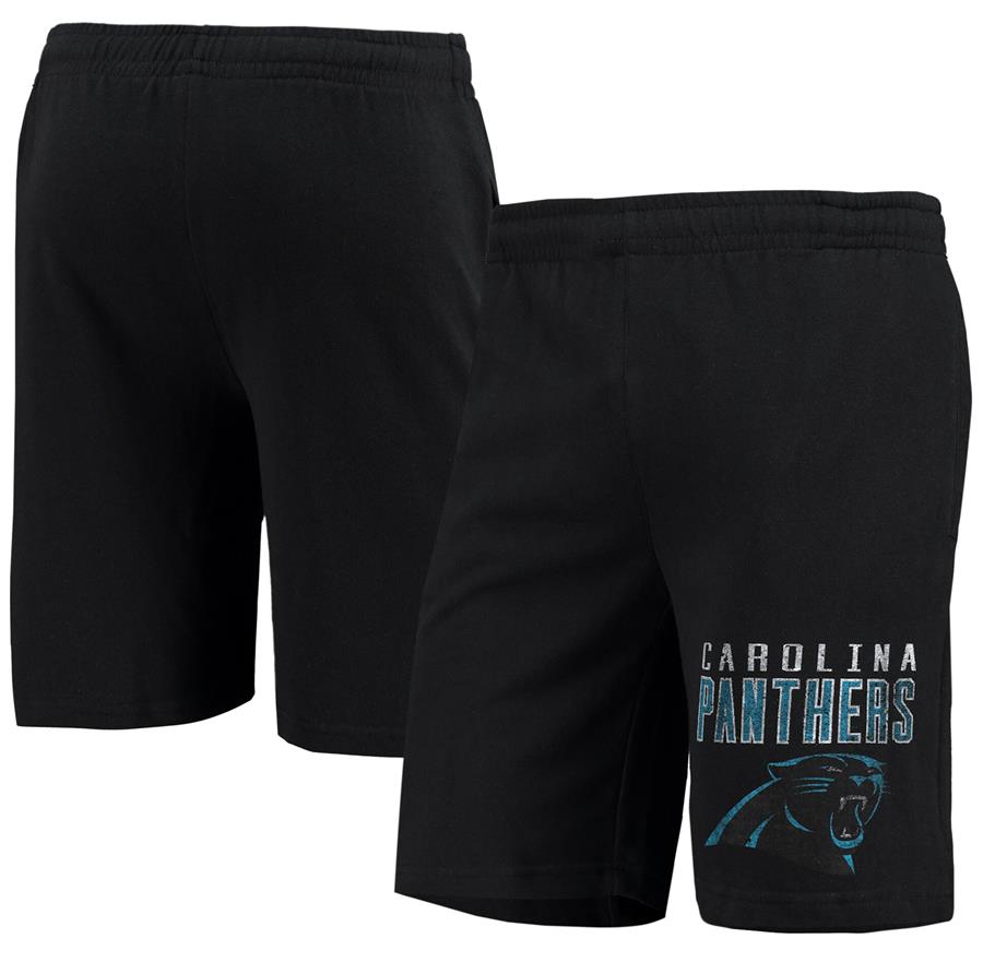 Carolina Panthers Concepts Sport Knit Shorts - Black