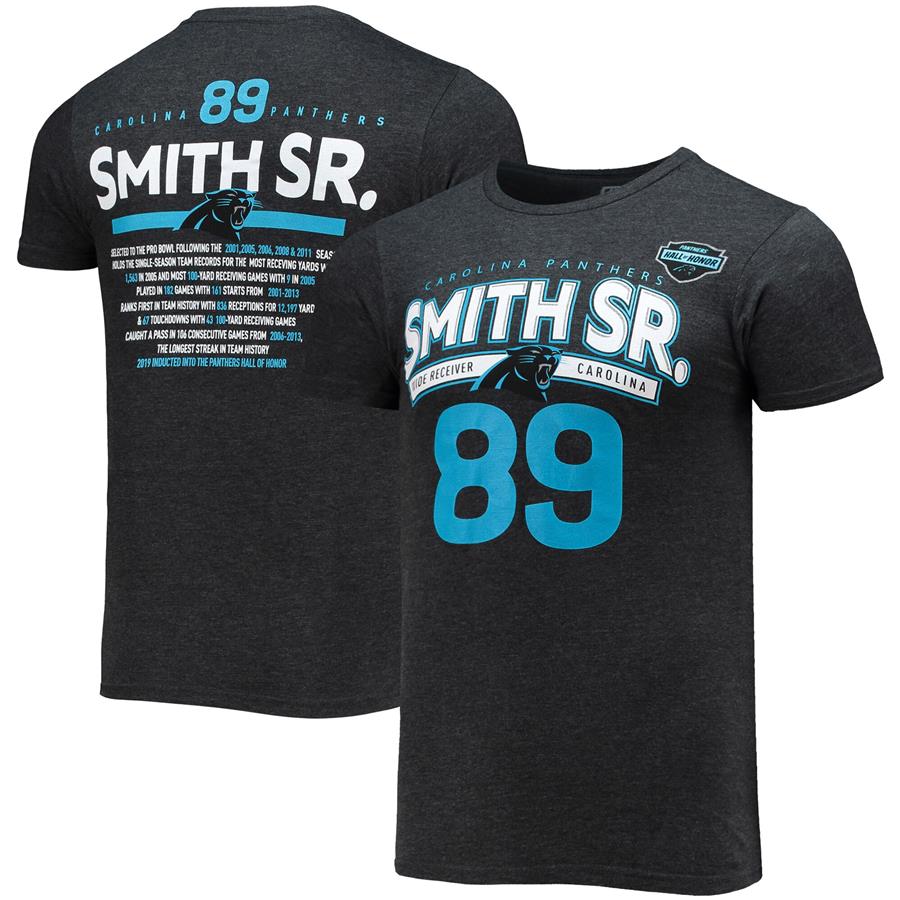 Steve Smith Sr. Carolina Panthers G-III Sports by Carl Banks Hall of Honor Name and Number T-Shirt - Black