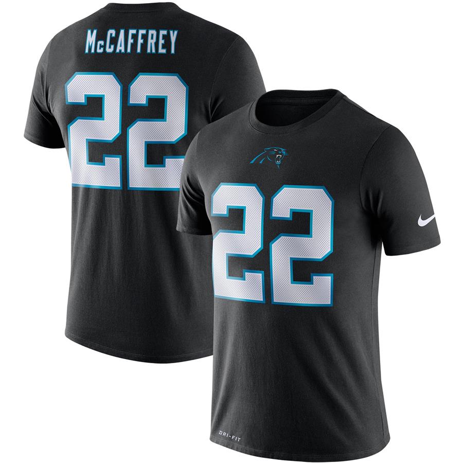 Christian McCaffrey Carolina Panthers Nike Legend Line of Scrimmage On-Field Performance T-Shirt - Black