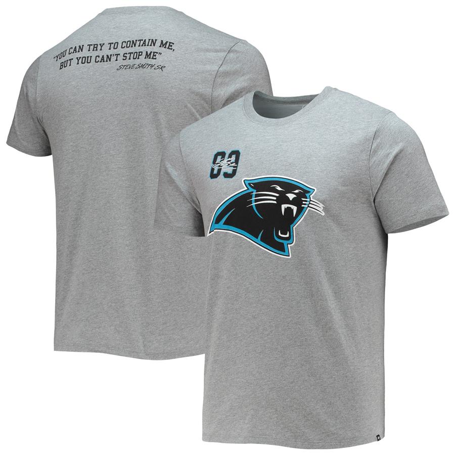 Steve Smith Sr. Carolina Panthers '47 Player Name & Number Club T-Shirt - Heathered Gray
