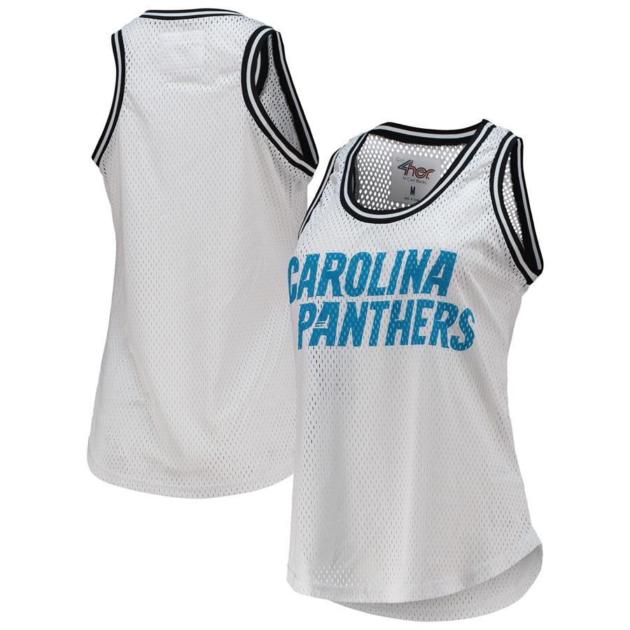 Carolina Panthers G-III Sports by Carl Banks Women's Formation Tank Top - White