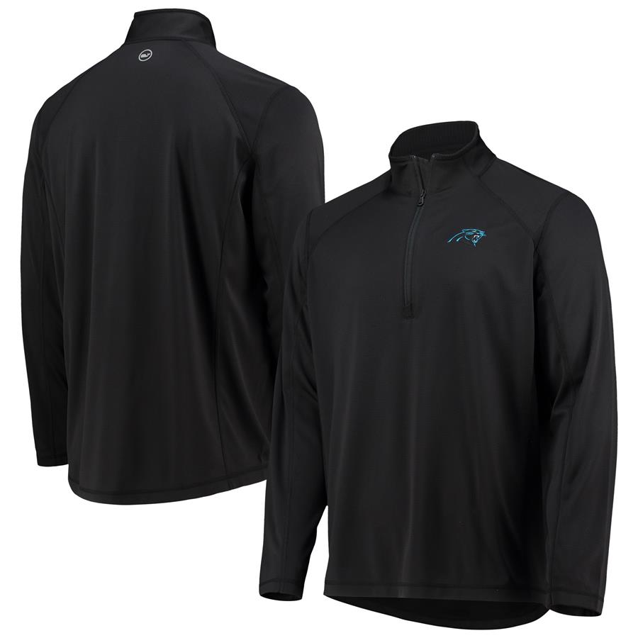 Carolina Panthers Vineyard Vines Sankaty Half-Zip Jacket - Black
