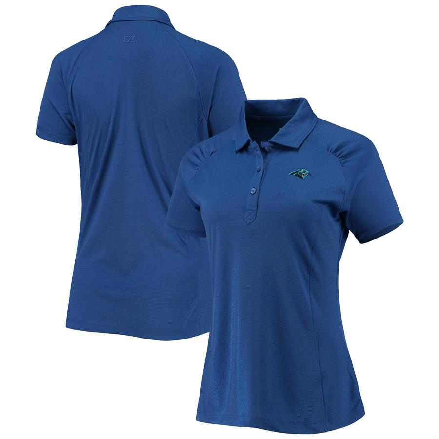 Carolina Panthers Cutter & Buck Women's Northgate Raglan Polo - Blue