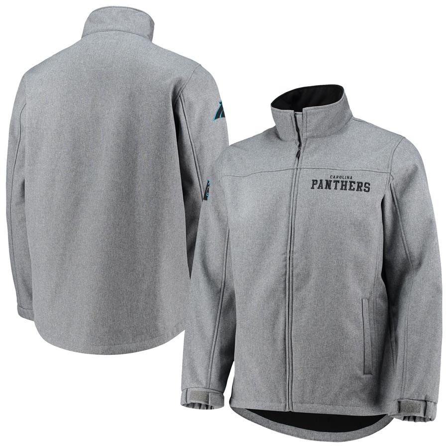 Carolina Panthers G-III Sports by Carl Banks Completion Full-Zip Jacket - Heathered Gray