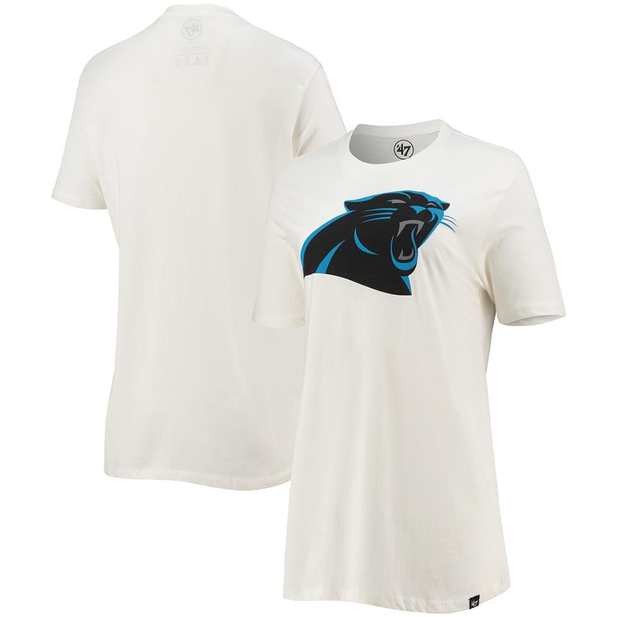 Carolina Panthers '47 Women's Super Rival II T-Shirt - White