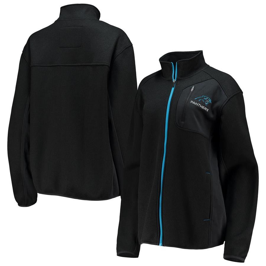 Carolina Panthers G-III Sports by Carl Banks Women's Routine Full-Zip Jacket - Black