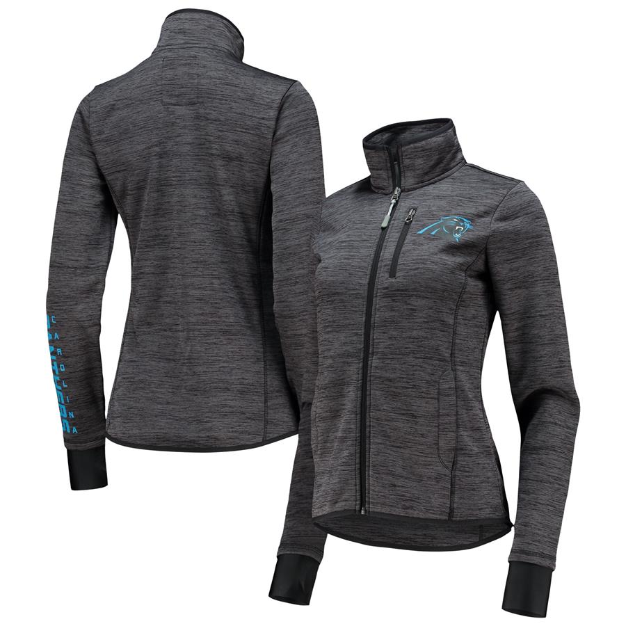 Carolina Panthers G-III Sports by Carl Banks Women's Slap Shot Full-Zip Jacket - Black