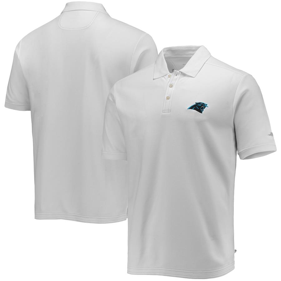 Carolina Panthers Tommy Bahama Emfielder Polo - White