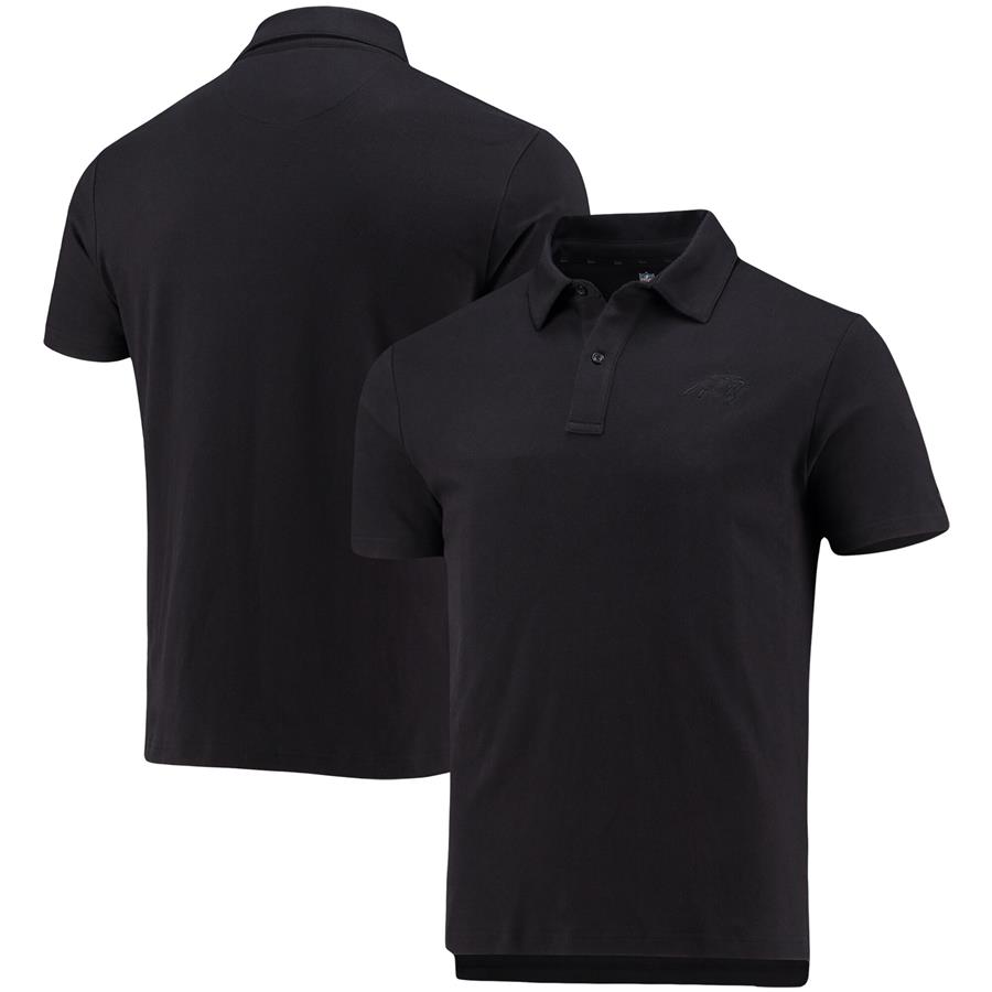 Carolina Panthers 5th & Ocean by New Era Pique Polo - Black