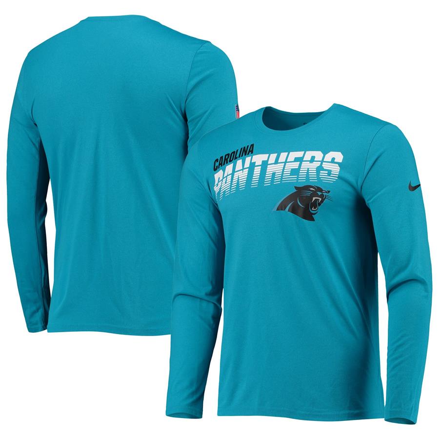 Carolina Panthers Nike Scrimmage Long Sleeve T-Shirt - Blue