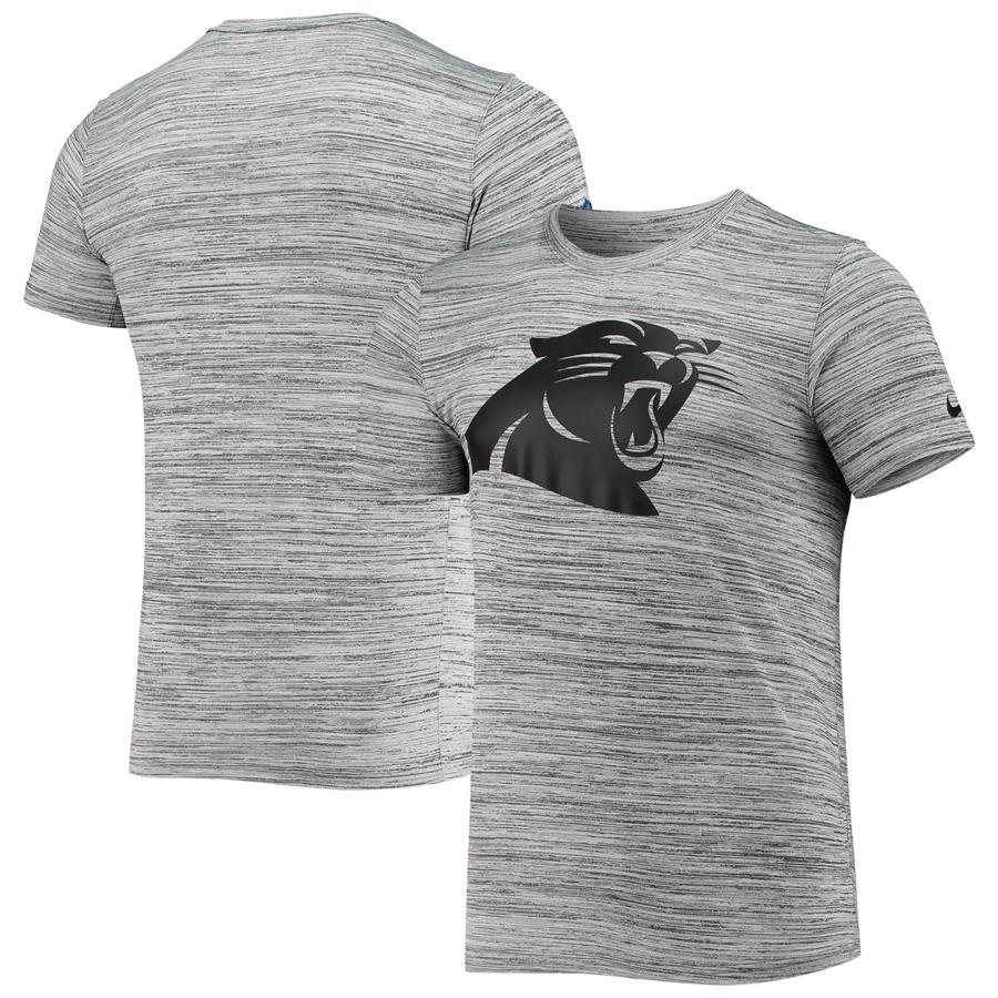 Carolina Panthers Nike Travel Performance Space-Dye T-Shirt - Black