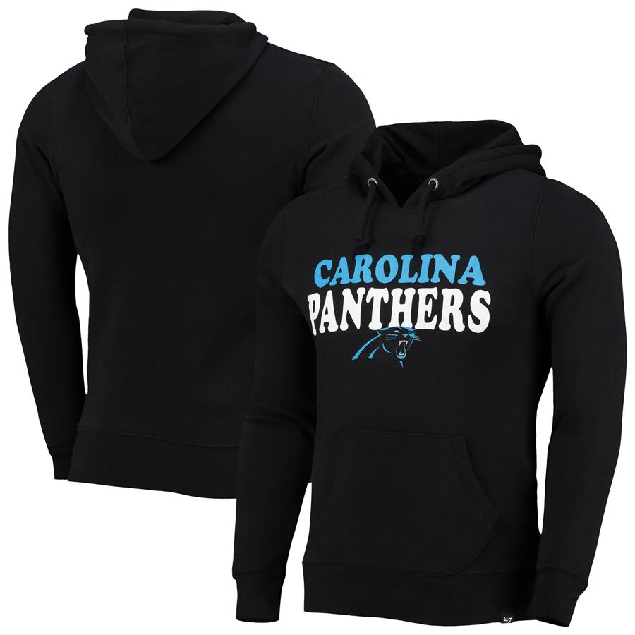 Carolina Panthers '47 Headline Pullover Hoodie - Black